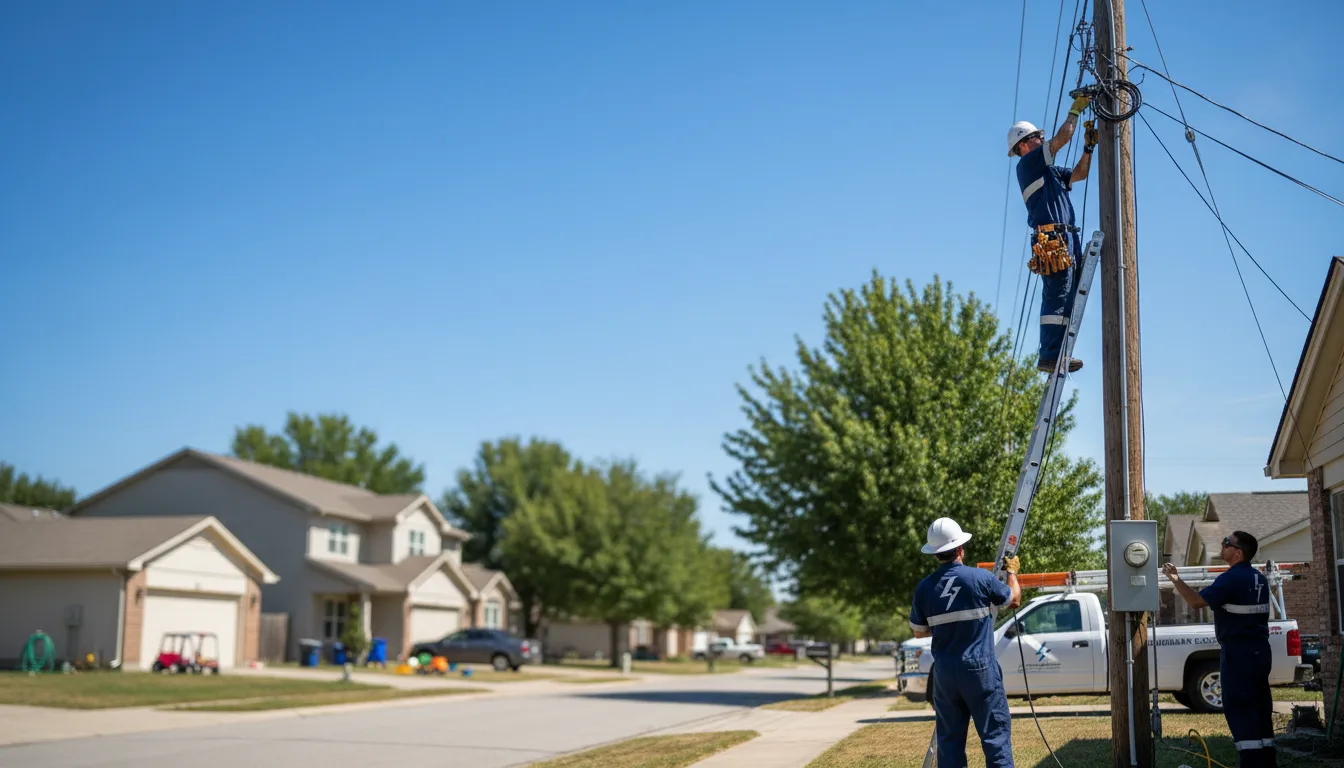 Residential electrician providing installation services in Roderfield, WV